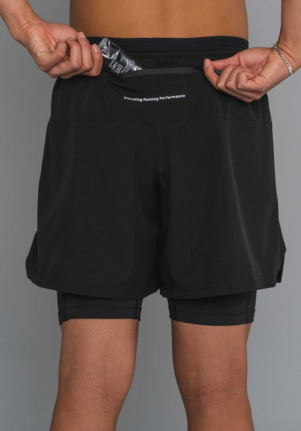 DOXA RUN ApS MNS RERUN 2-1 SHORTS 5" Shorts Black 02