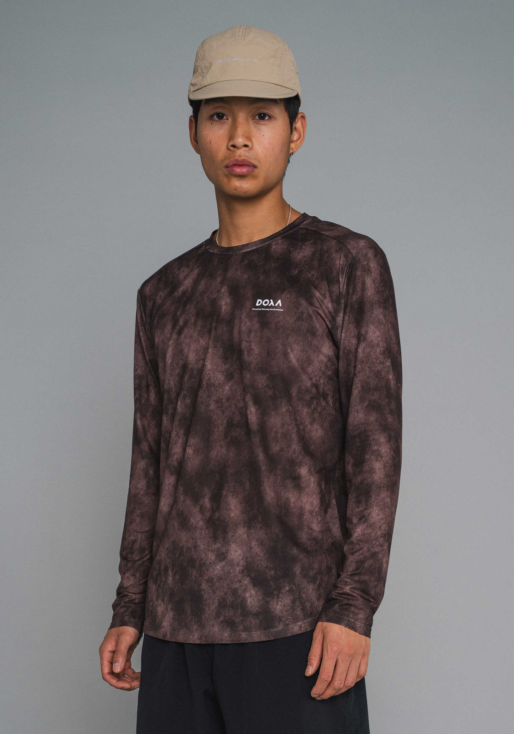 DOXA RUN ApS MNS RERUN TEE LS Tee LS Taupe 44