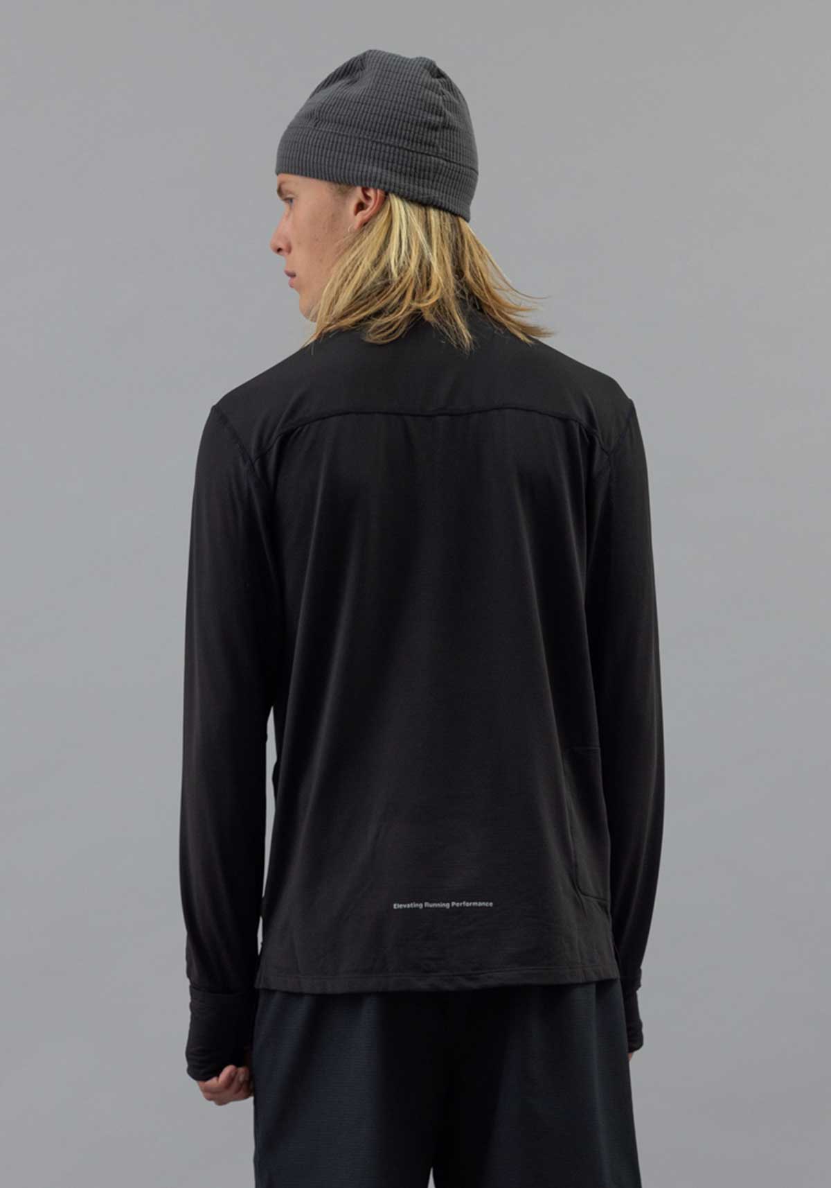 DOXA RUN ApS MNS THERMAL HALF ZIP Tee LS Black 02