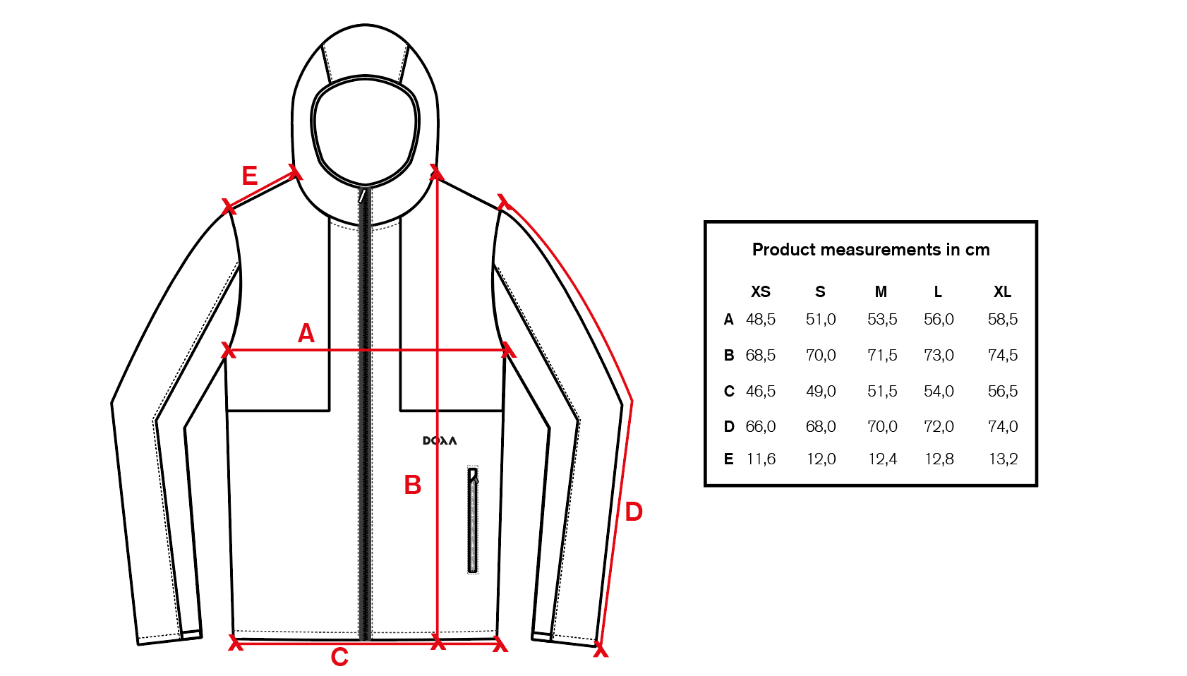 DOXA RUN ApS Mens Jarvis Jacket Jacket Trekking 48
