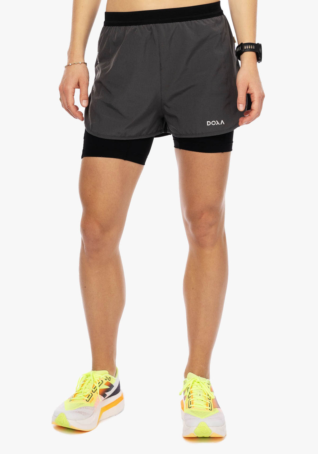 DOXA RUN ApS UNS RERUN 2-1 SHORTS 3" Shorts Charcoal 07