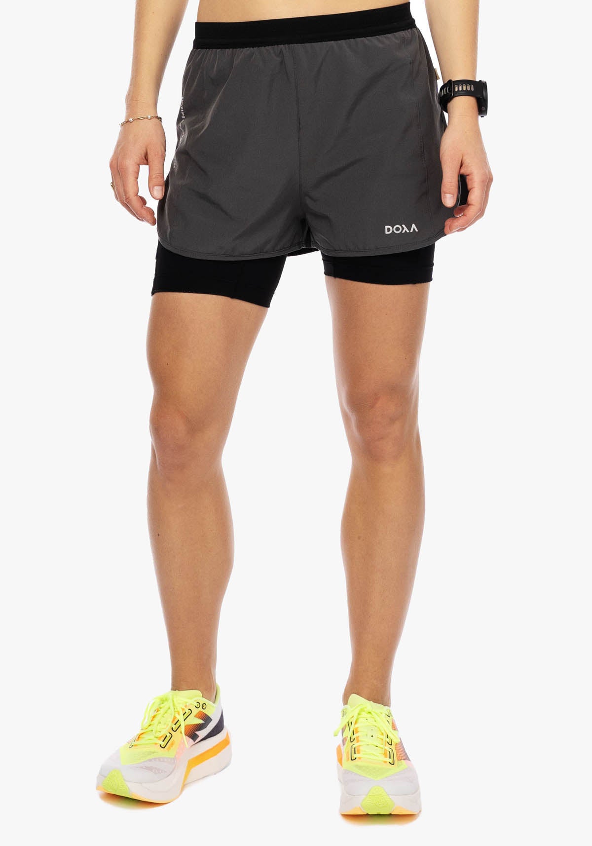 DOXA RUN ApS UNS RERUN 2-1 SHORTS 3" Shorts Charcoal 07