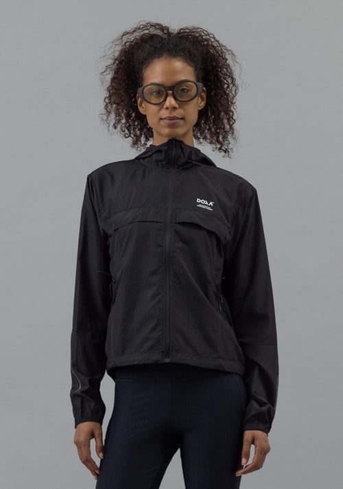 DOXA RUN ApS WOMENS RERUN HOOD JACKET Jacket Black 02