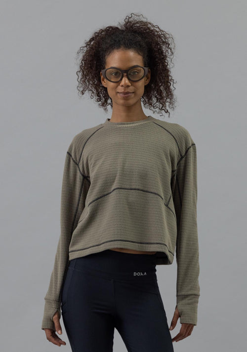DOXA RUN ApS WOMENS THERMAL GRID LS Tee LS Earth 40