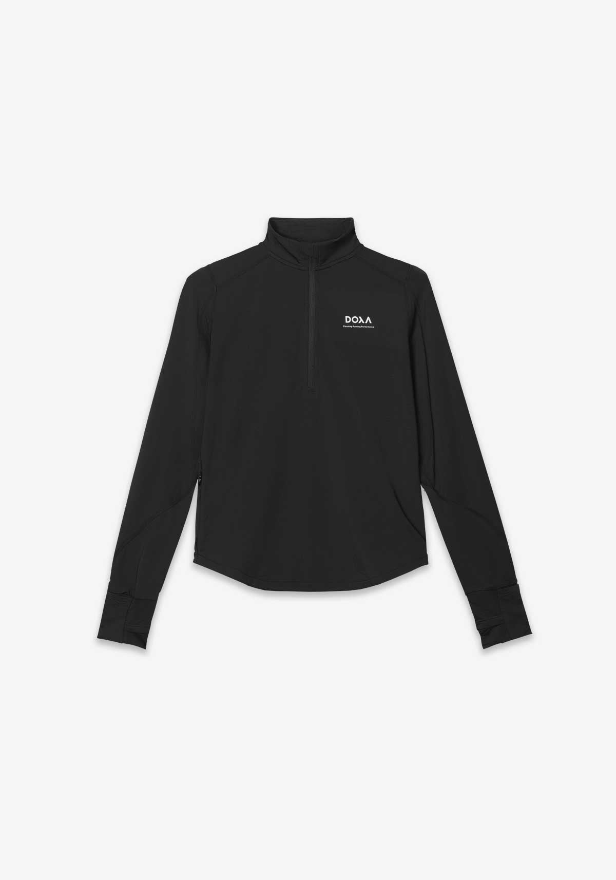 WOMENS THERMAL HALF ZIP - Black