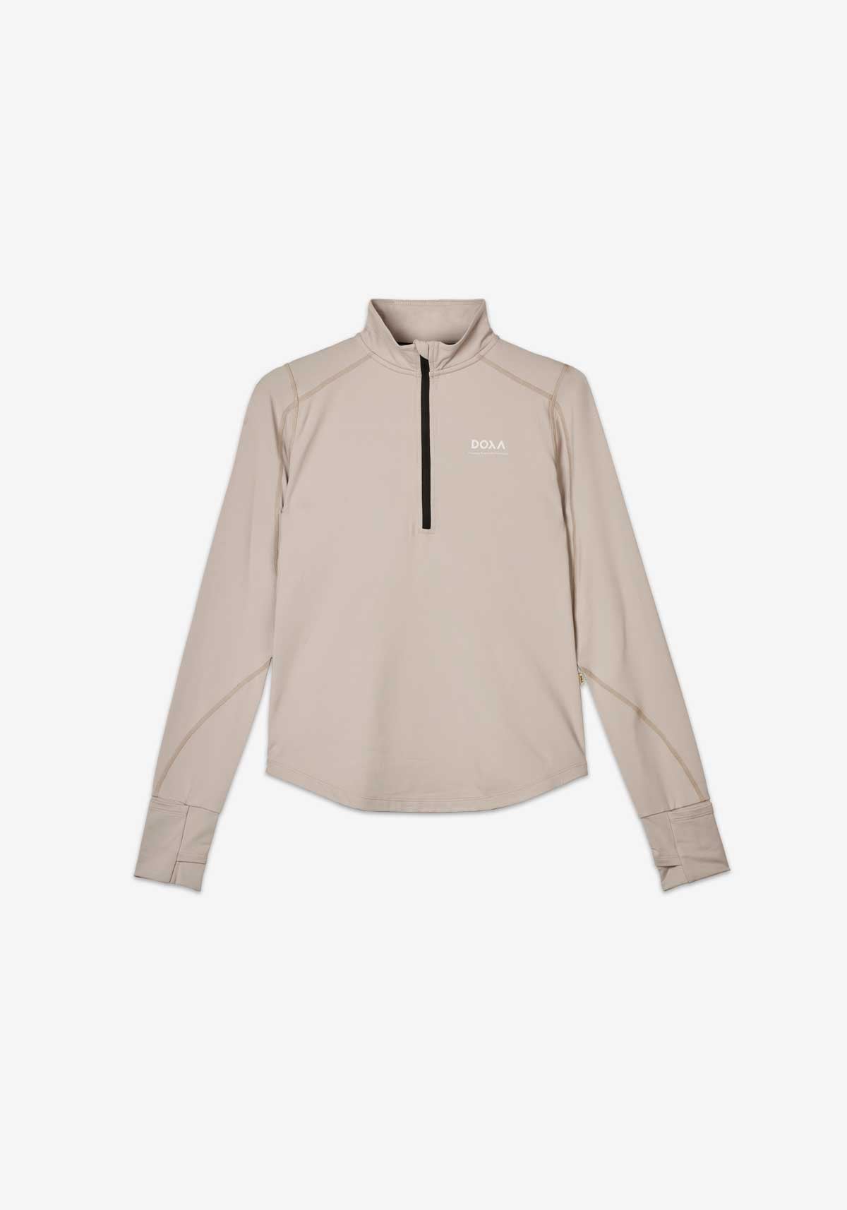 DOXA RUN ApS WNS THERMAL HALF ZIP Tee LS Cloud 06