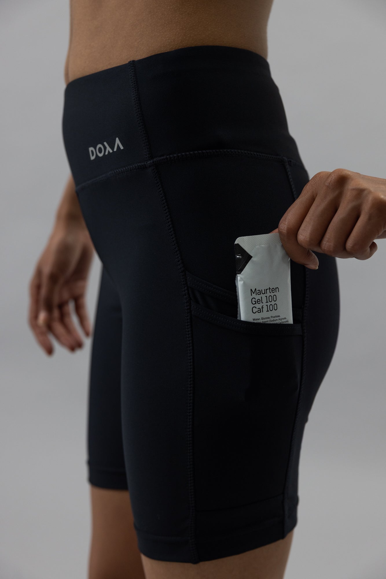 DOXA RUN ApS WOMENS RERUN HALF TIGHTS 8¨ Tights Black 02