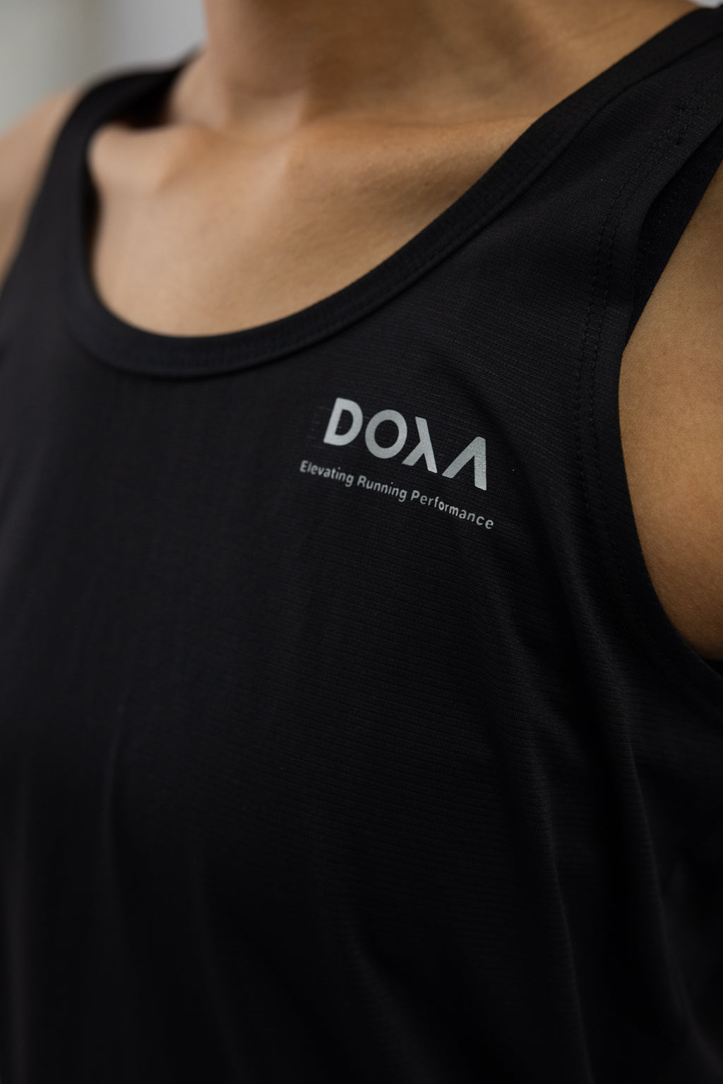 DOXA RUN ApS WOMENS RERUN SINGLET Singlet Black 02