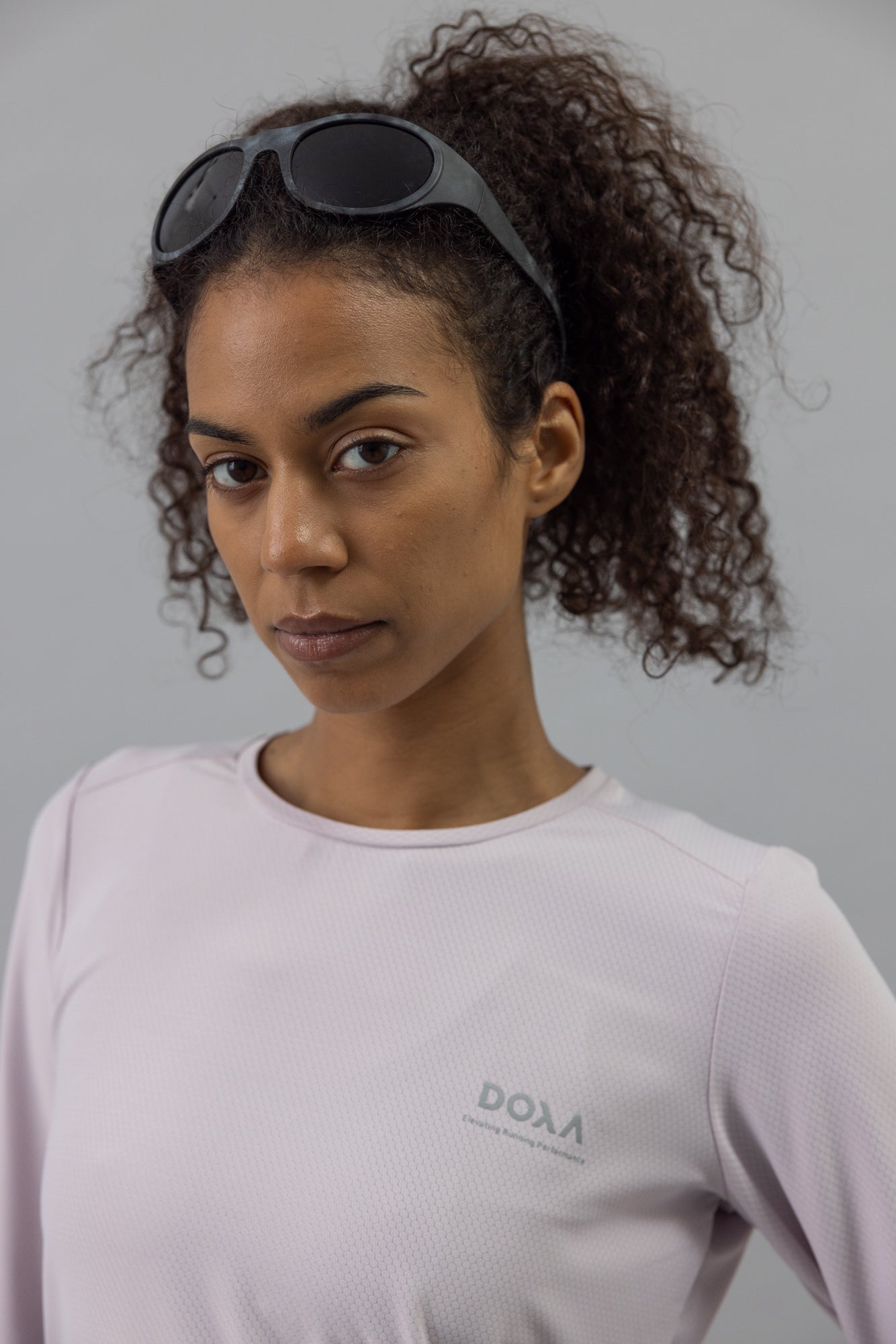 DOXA RUN ApS WOMENS RERUN TEE LS Tee LS Powder 18