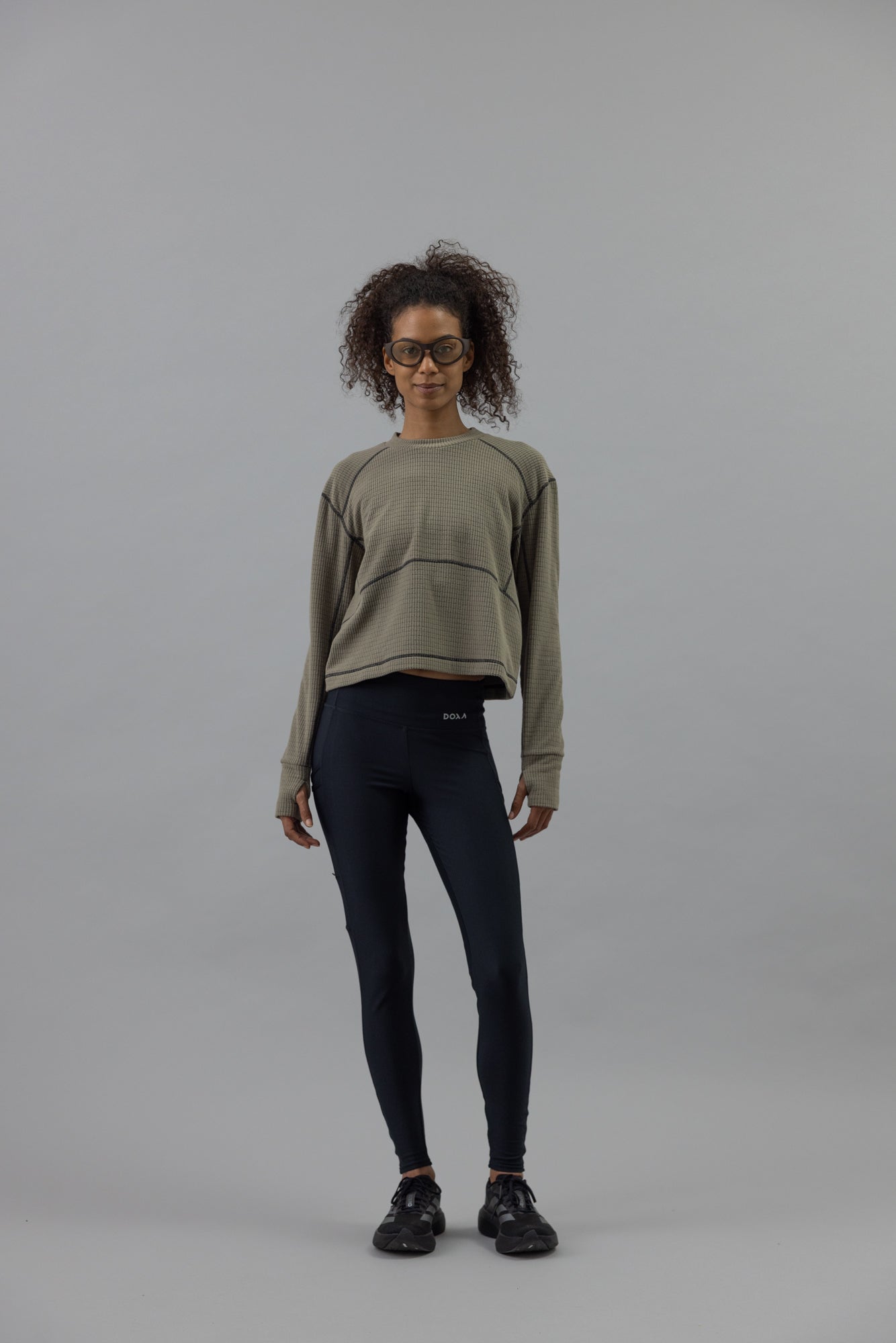 DOXA RUN ApS WOMENS THERMAL GRID LS Tee LS Earth 40